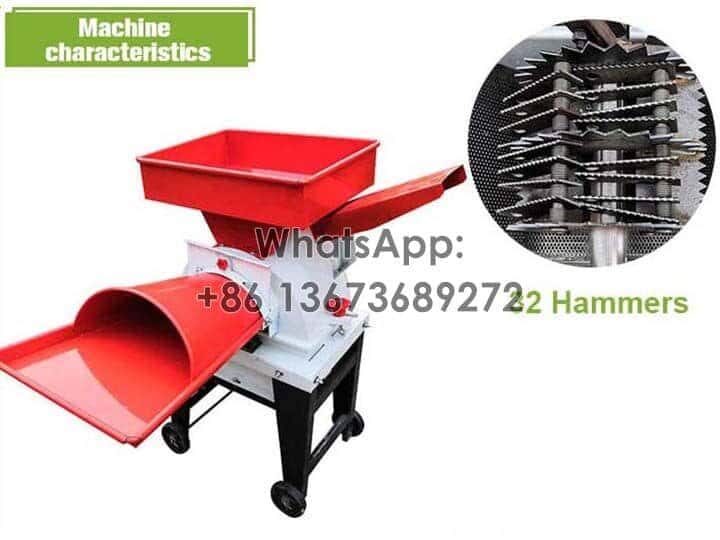 Hammers-straw cutter and grain grinder