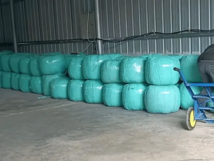 Silage bales storage